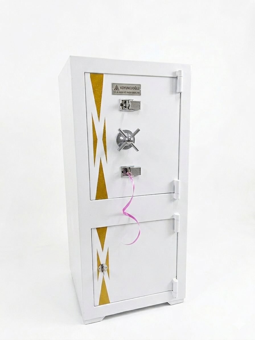105 CM Beyaz Çelik Para Kasası