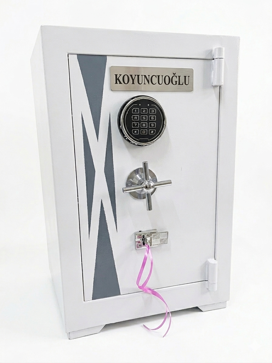 70 CM Beyaz Çelik Para Kasası
