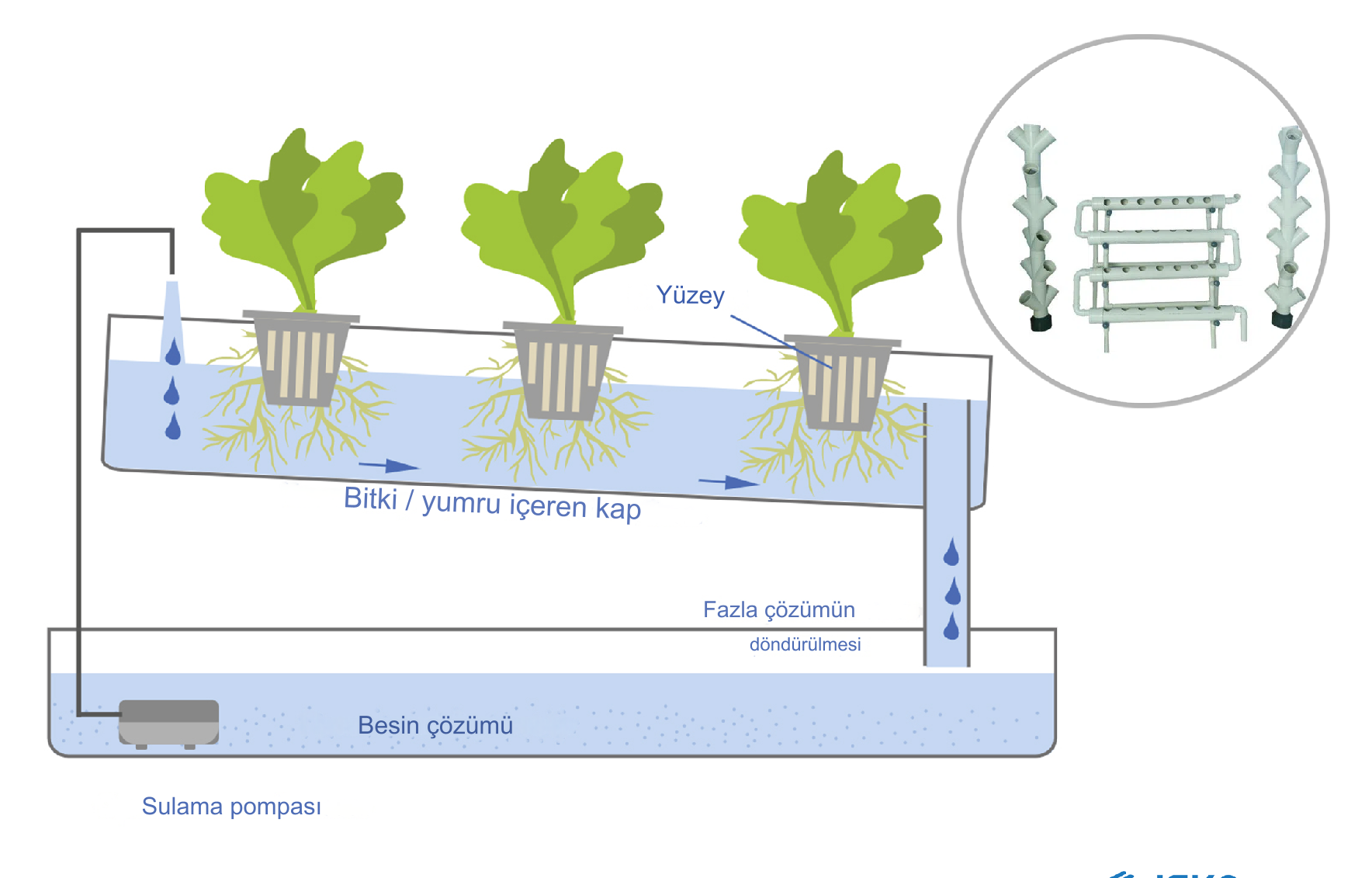 Hydroponic NFT Pipe System Based on Nutrient Layers