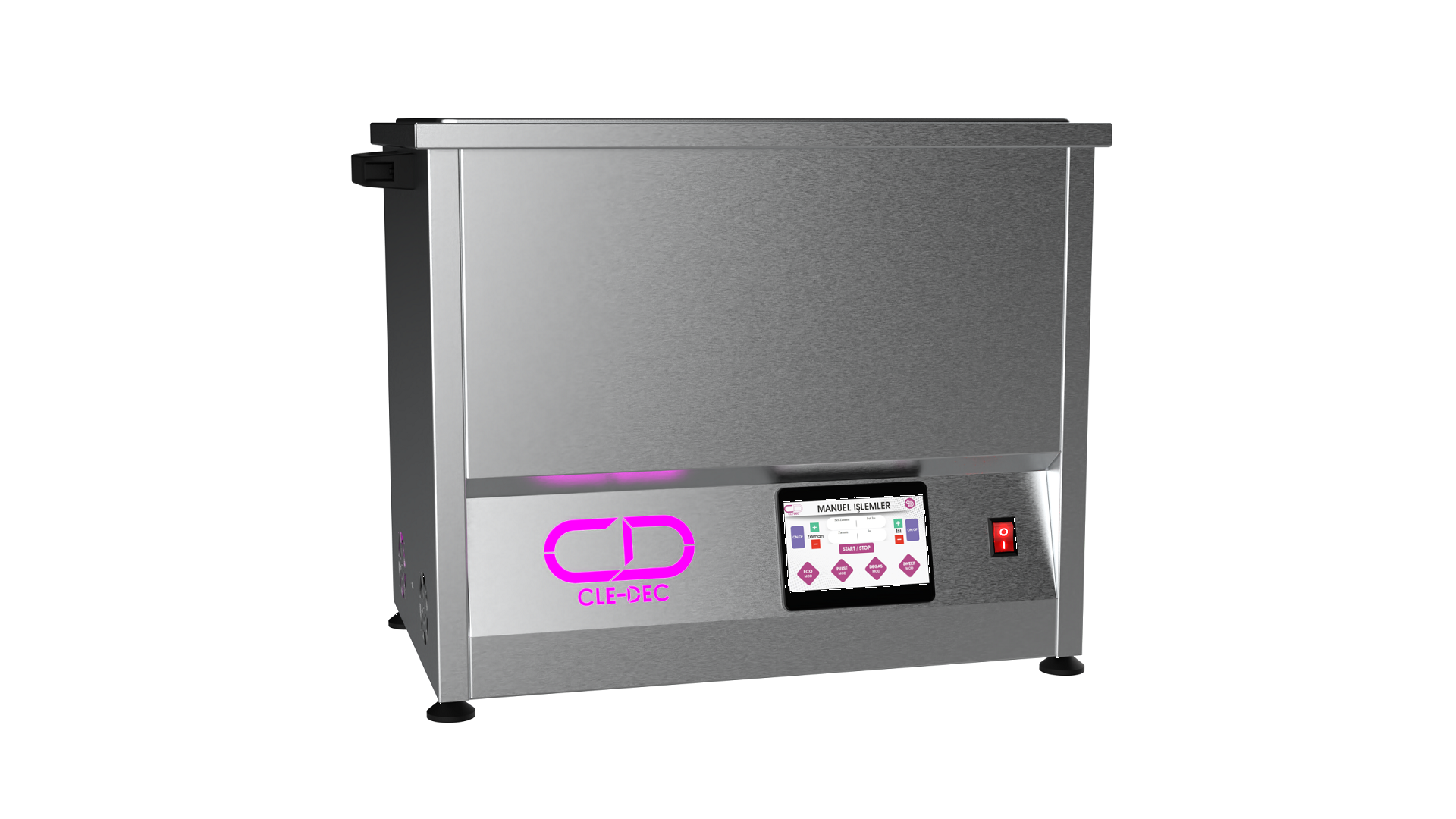 PLC kontrollü Ultrasonik Yıkama Cihazı 28 L Dokunmatik + 