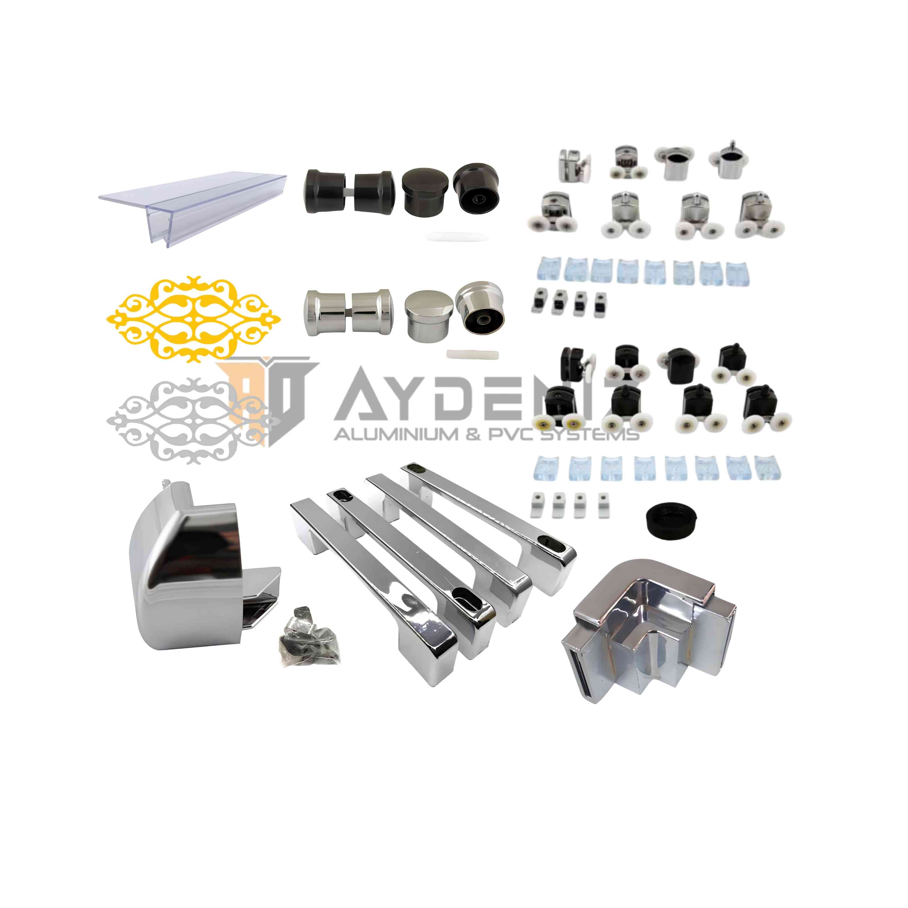 Lüx Seri Camlı Duşakabin Aksesuarları