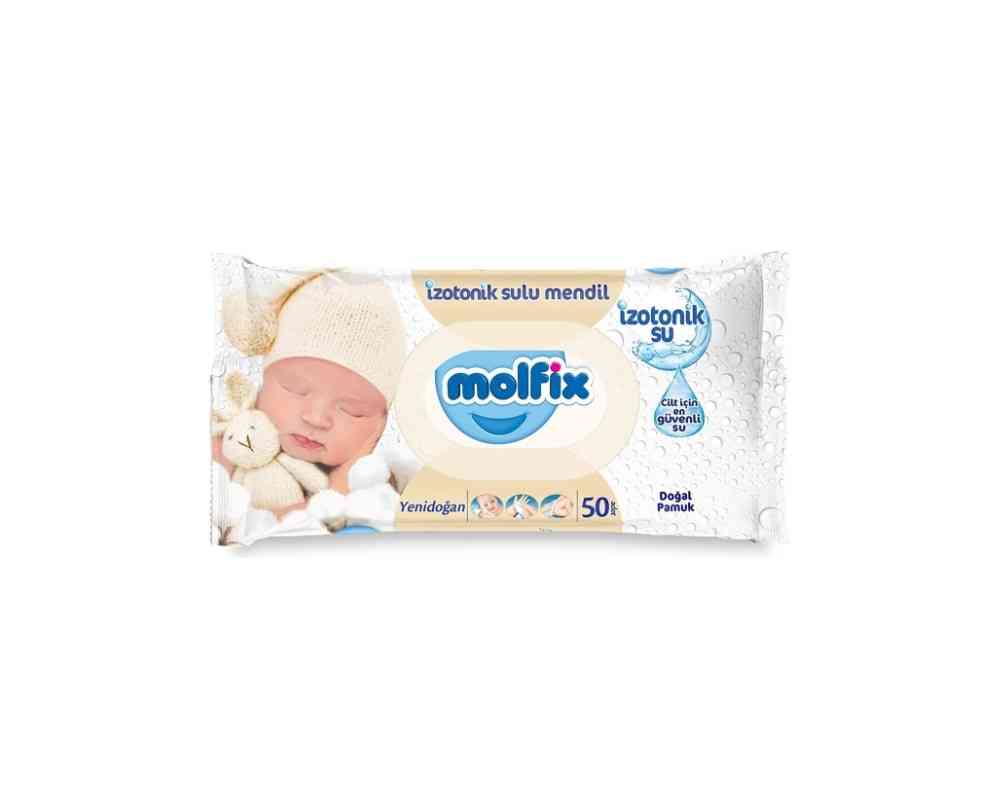 Molfix İzotonik Islak Mendil Yenidoğan 50Li