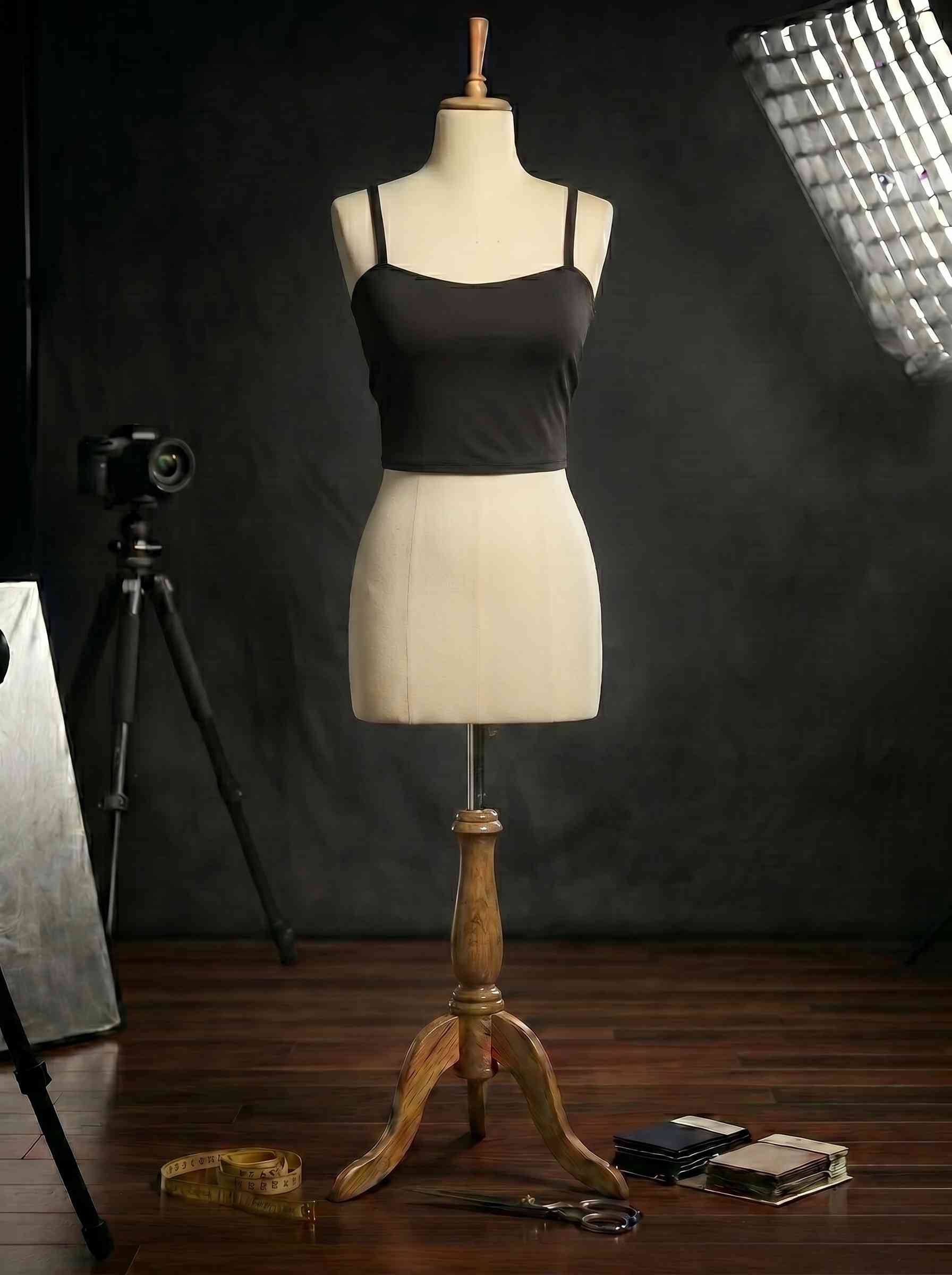 İnce Askılı Siyah Büstiyer - Onyx Essence
