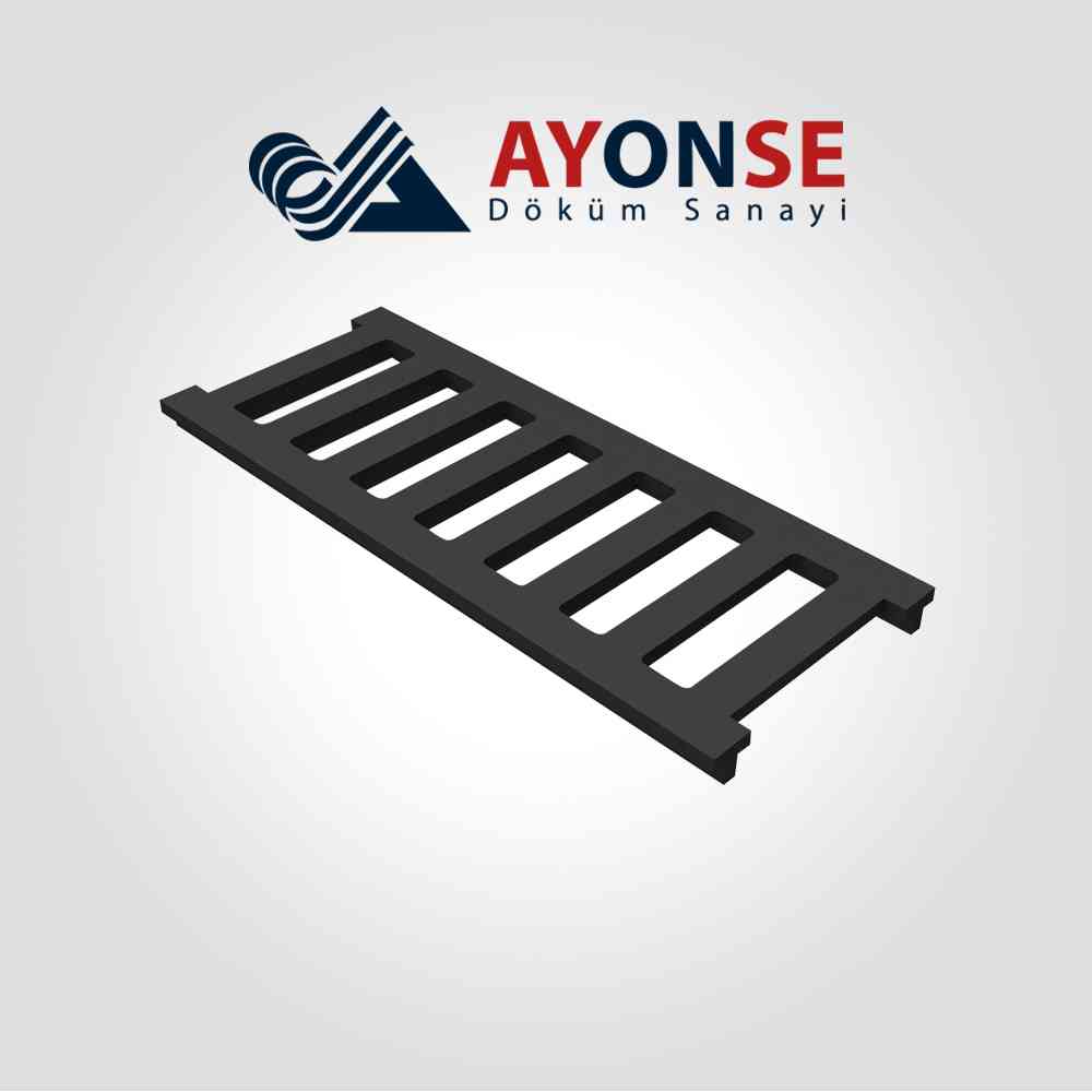 ADS-112 Sfero Döküm 200x500x25 mm Kanal Izgarası