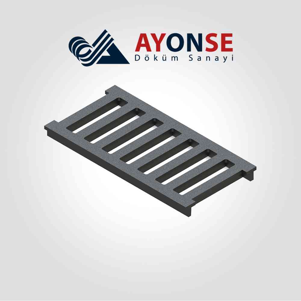 ADS-115 Sfero Döküm 250x500x25 mm Kanal Izgarası
