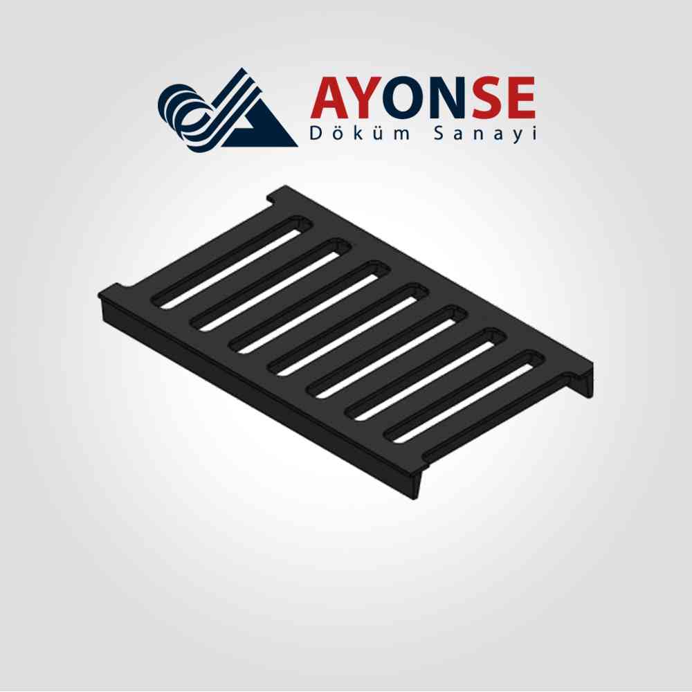ADS-116 Sfero Döküm 300x500x35 mm Kanal Izgarası