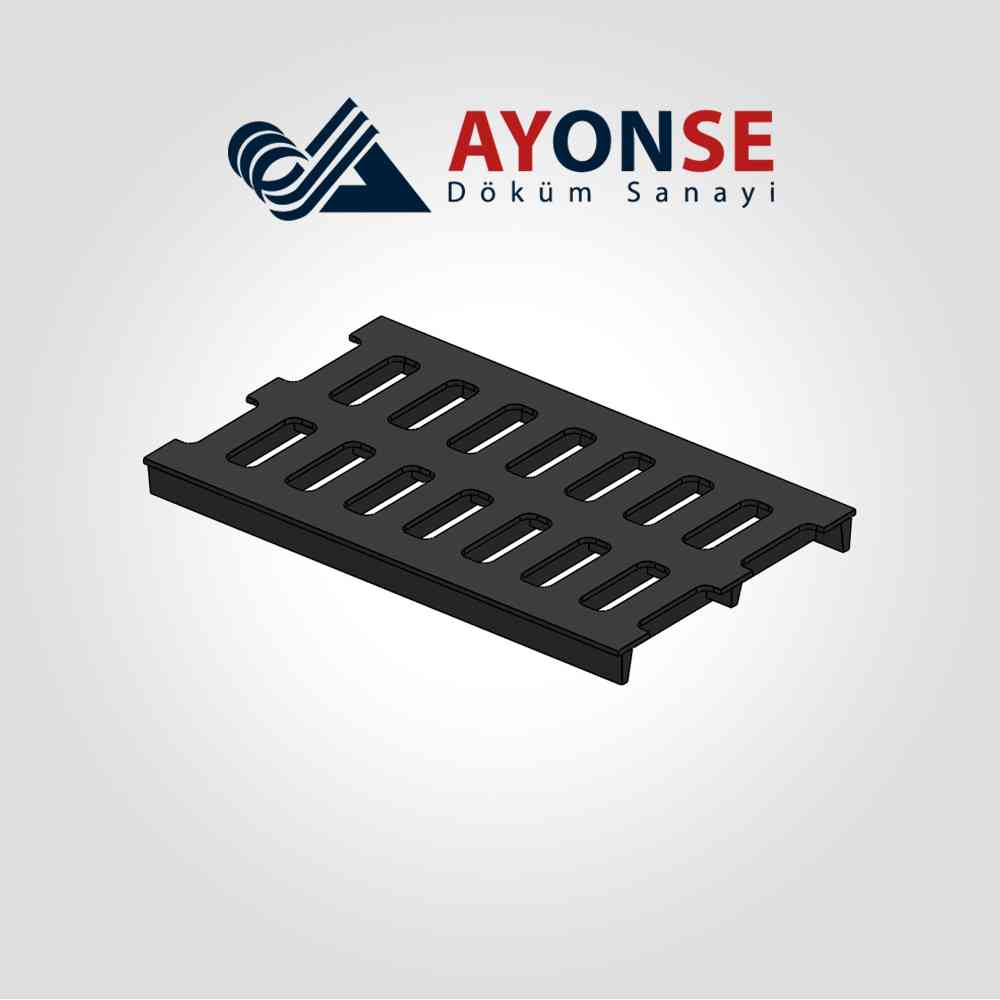 ADS-118 Sfero Döküm 300x500x35 mm Kanal Izgarası