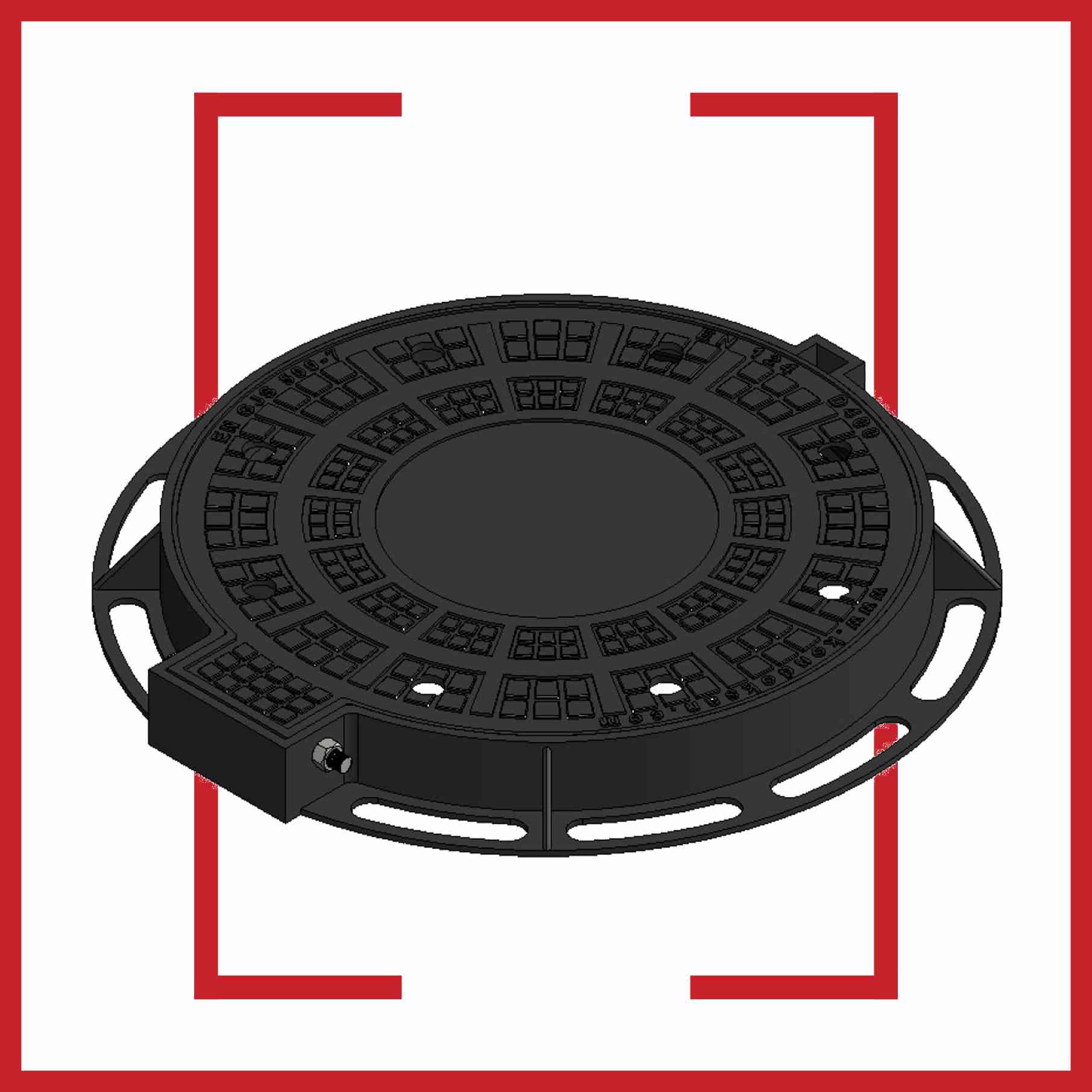 ADS-004 Sfero Döküm Q600 mm Baca Kapak Takımı