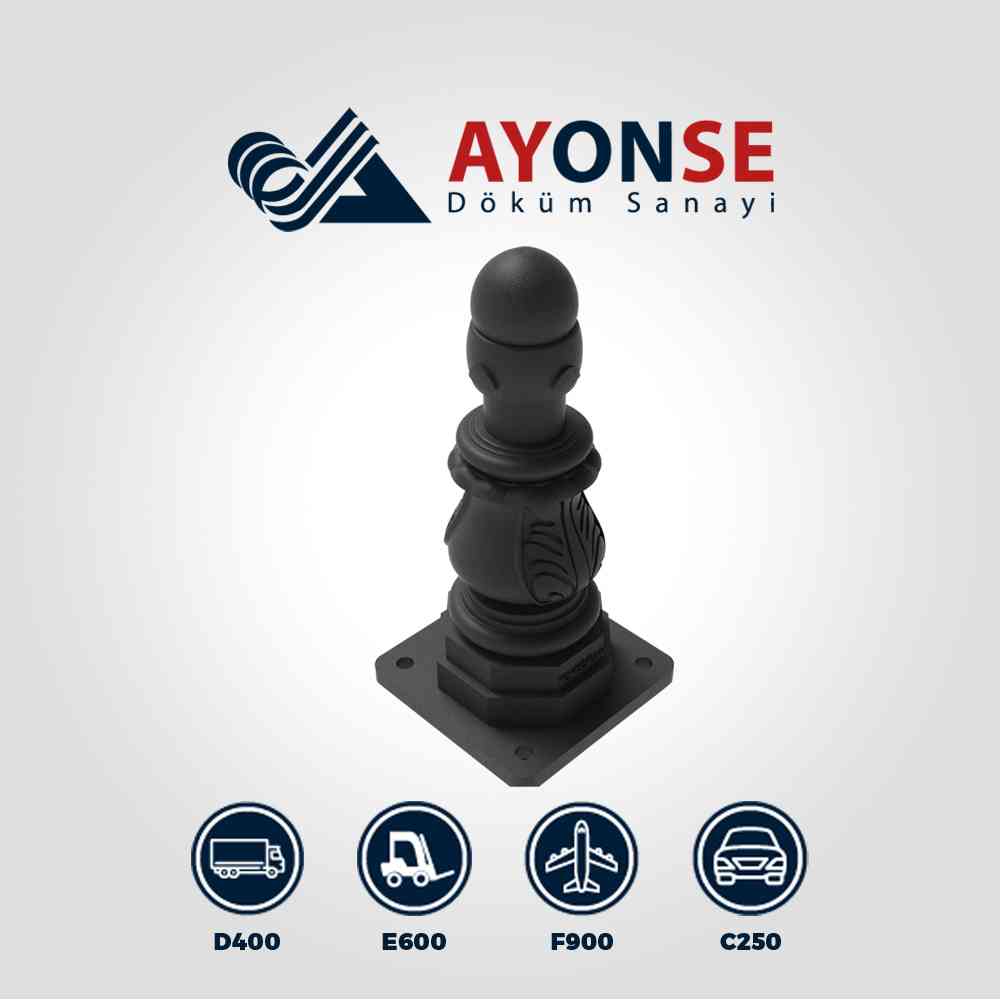 ADS-201 Sfero Döküm Yol Kapatma Babası h:540 mm